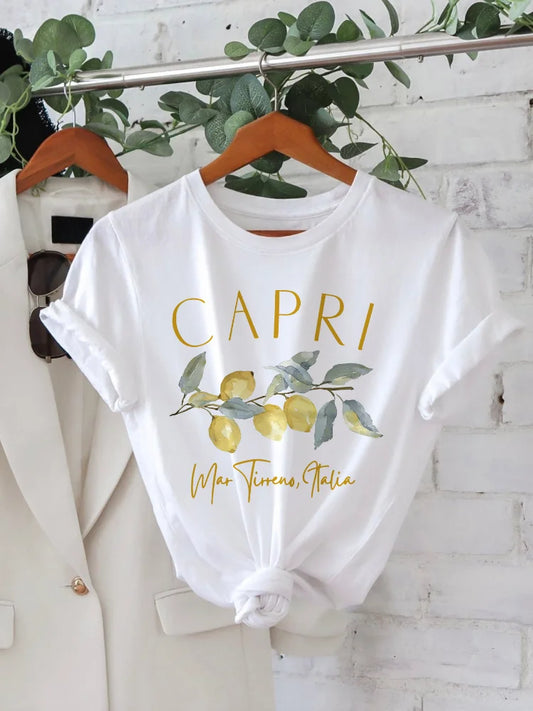 Camiseta Capri | Romántica | Algodón | Perfecta para ocasiones elegantes y casuales