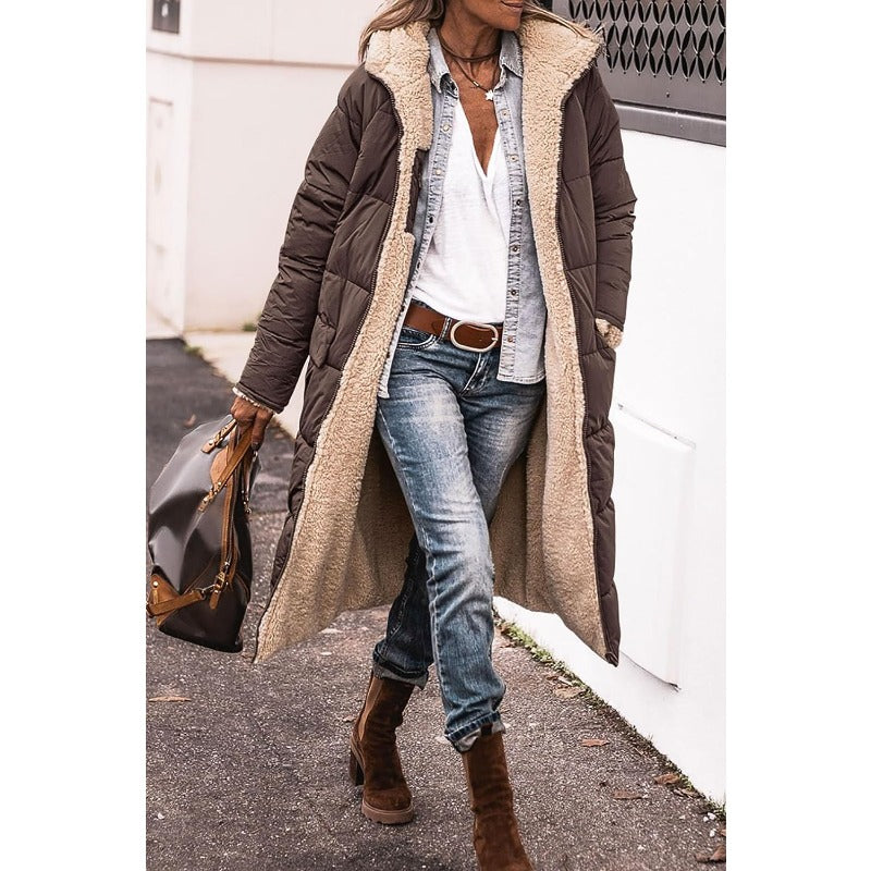 EVERLY | ABRIGO DE TEMPORADA DE DOBLE CARA