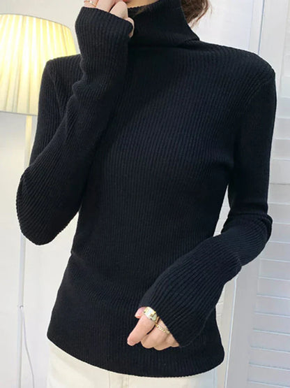 Jersey de cuello alto para mujer