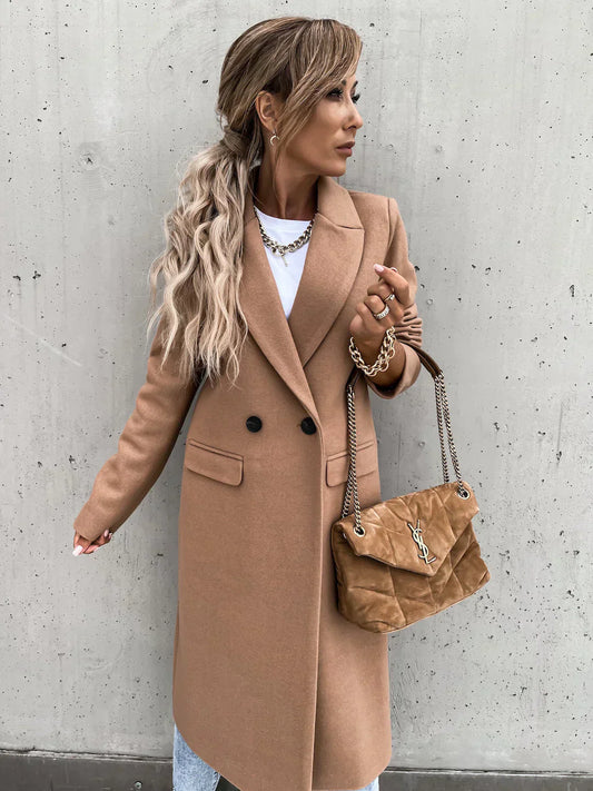 Novi | elegante y cálido abrigo de señora