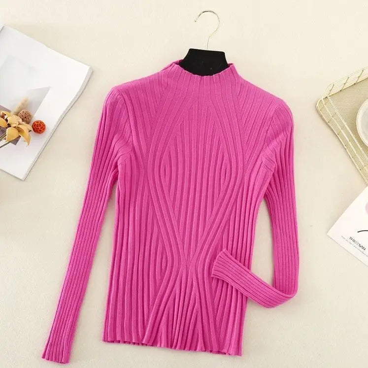 Dara| Jersey de cuello alto medio para mujer