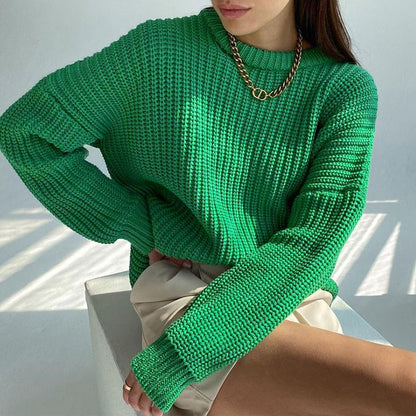 Lora - Elegante jersey otoñal de punto elástico para mujer