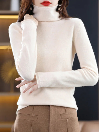 Noimee | Jersey de punto con cuello alto y corte entallado para mujer