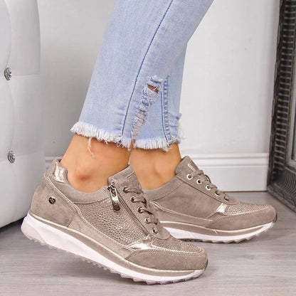 Mujer zapatos planos de cuero zapatos de enfermera damas niña