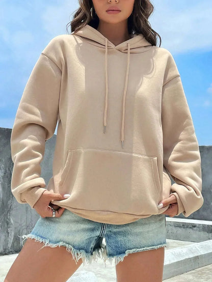 Dorte | Sudadera holgada con capucha y bolsillo para mujer