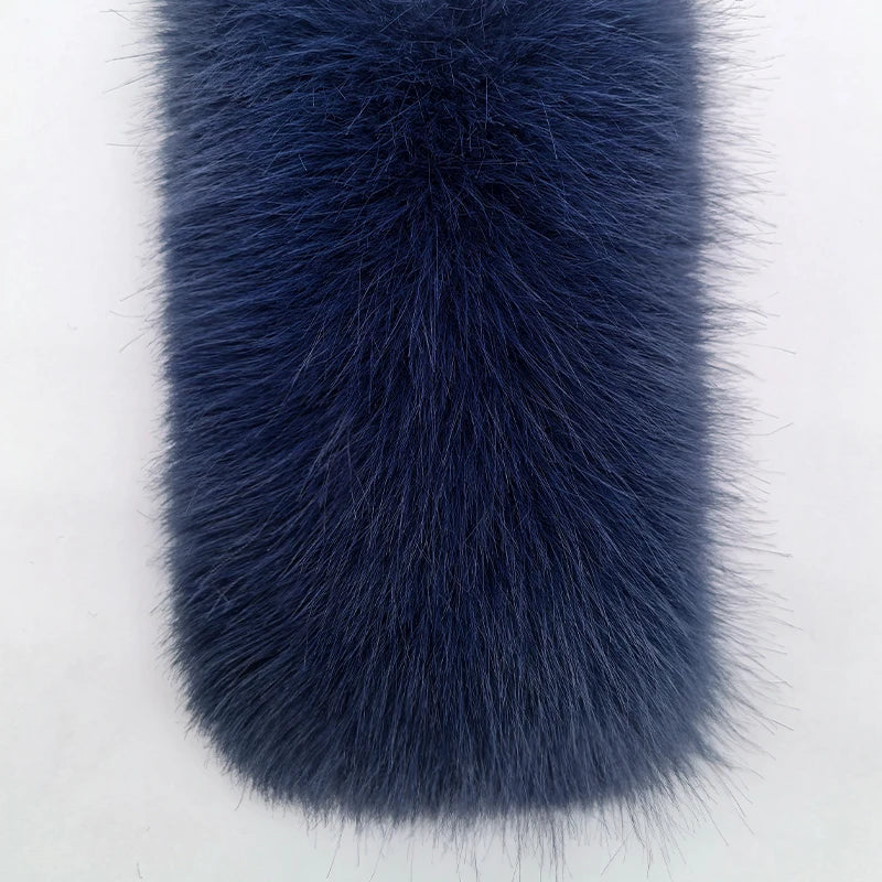 Elegante abrigo de piel para señora