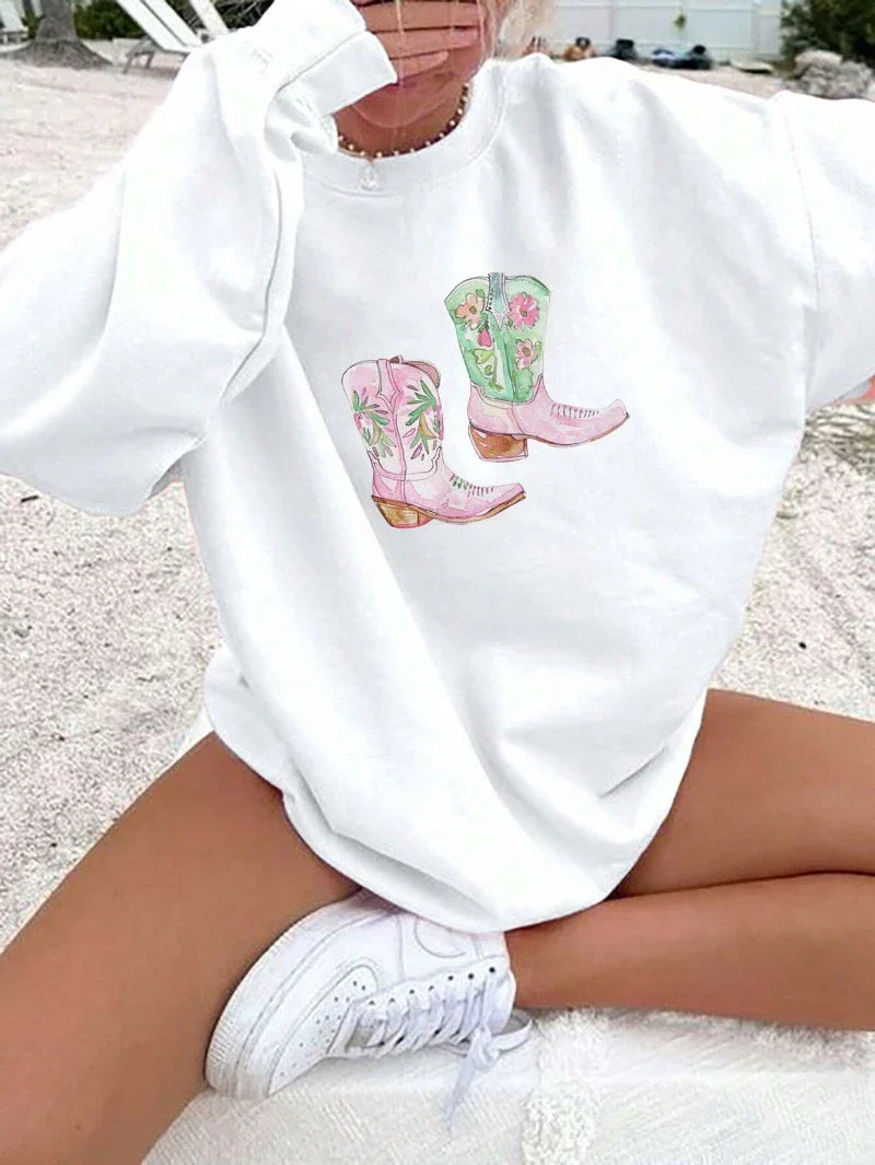 Jola jersey con estampado gráfico para mujer