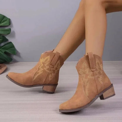 Botas vaqueras de tacón bajo - Altessa