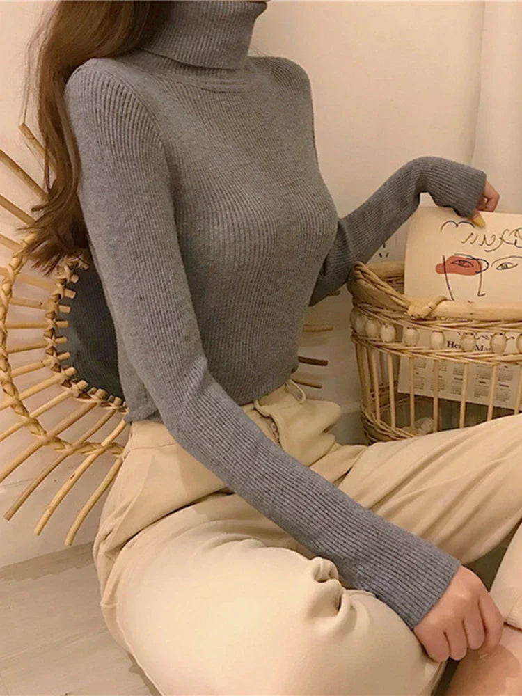 Jersey de cuello alto Margareta