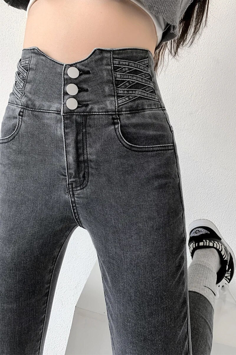 Vaqueros lápiz vintage de mujer Zocker