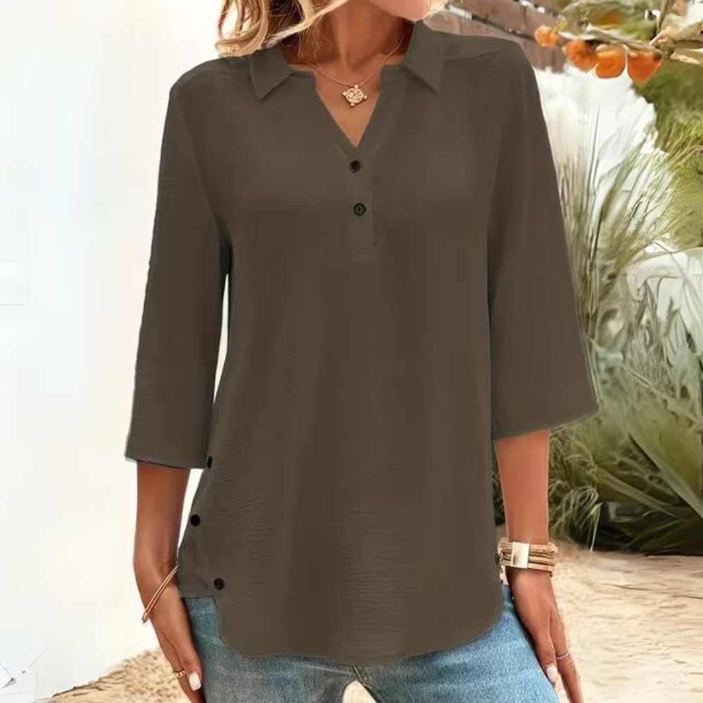 Sigrid | Blusa casual transparente