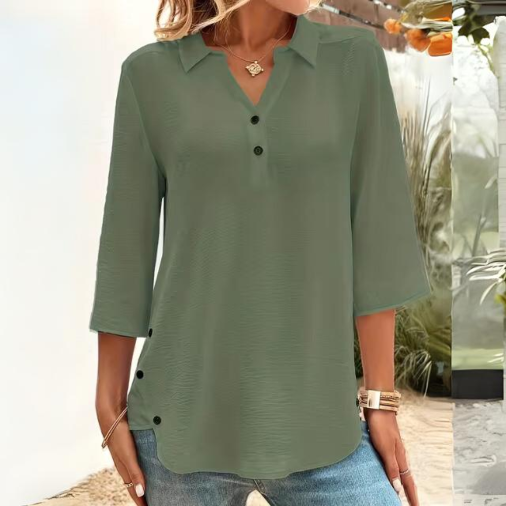 Sigrid | Blusa casual transparente