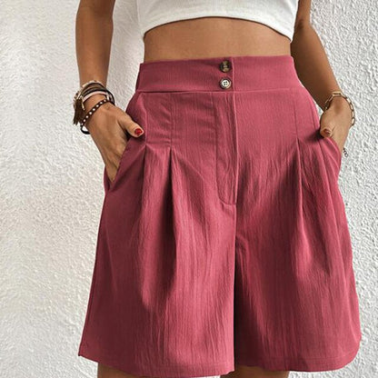 Sarina - Pantalones cortos de doble botonadura