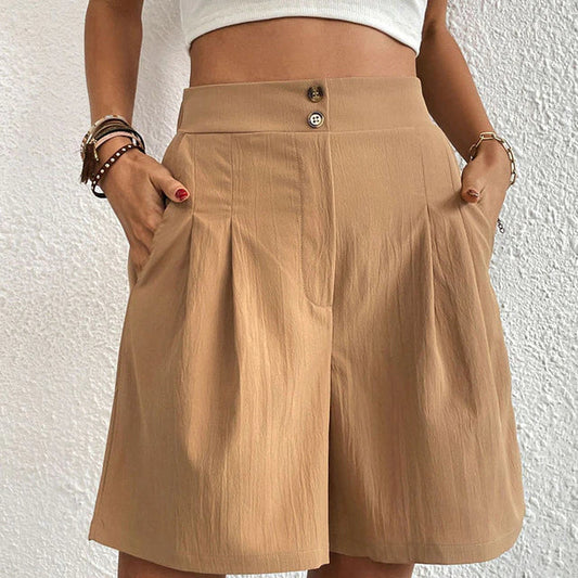 Sarina - Pantalones cortos de doble botonadura