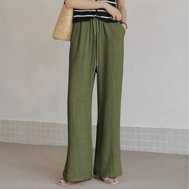 Élise - Pantalones holgados de lino