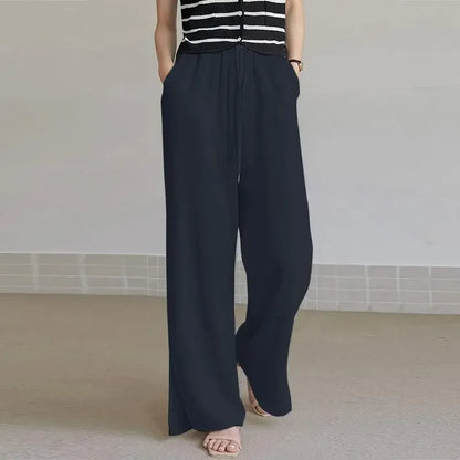 Élise - Pantalones holgados de lino