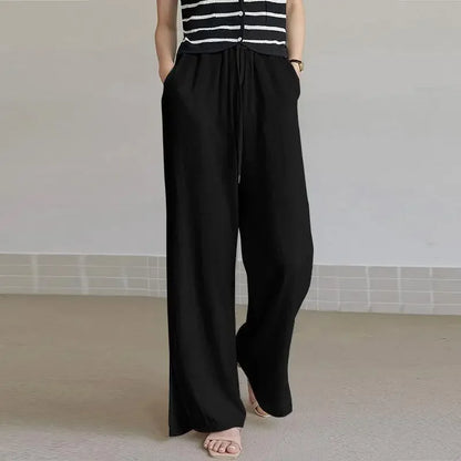 Élise - Pantalones holgados de lino