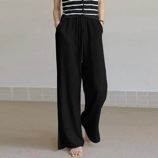 Élise - Pantalones holgados de lino