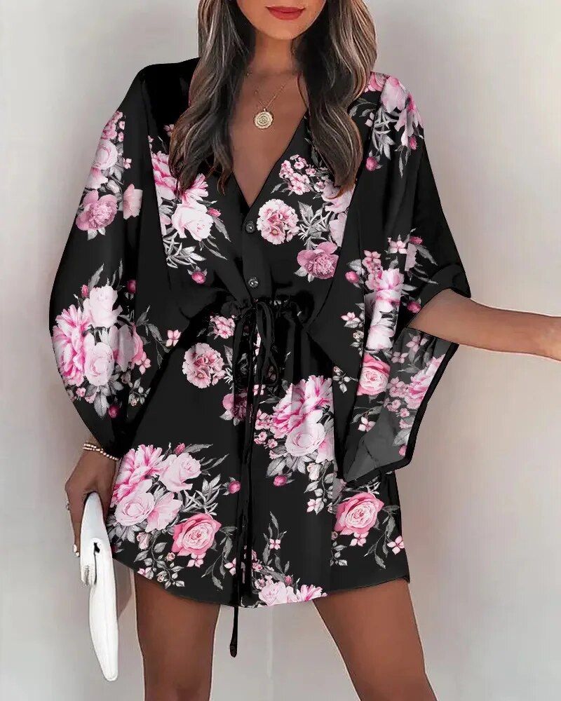 Avery | Vestido floral de playa