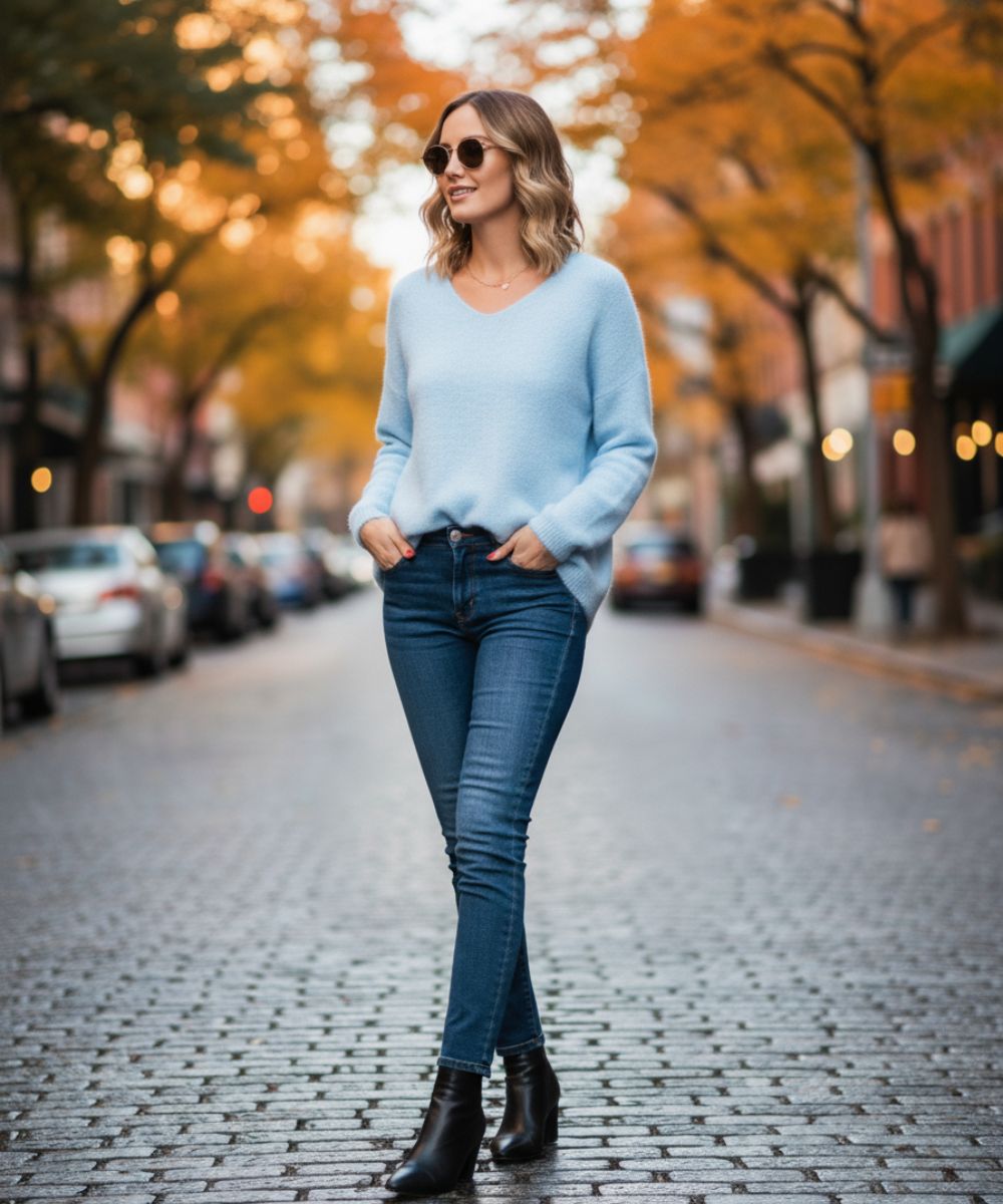 Mia | Jersey de manga larga para mujer: sencillo, elegante y cómodo