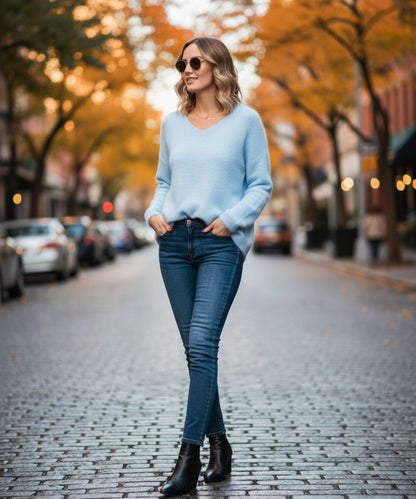Mia | Jersey de manga larga para mujer: sencillo, elegante y cómodo