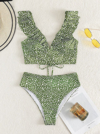 Bikini entallado y vaporoso