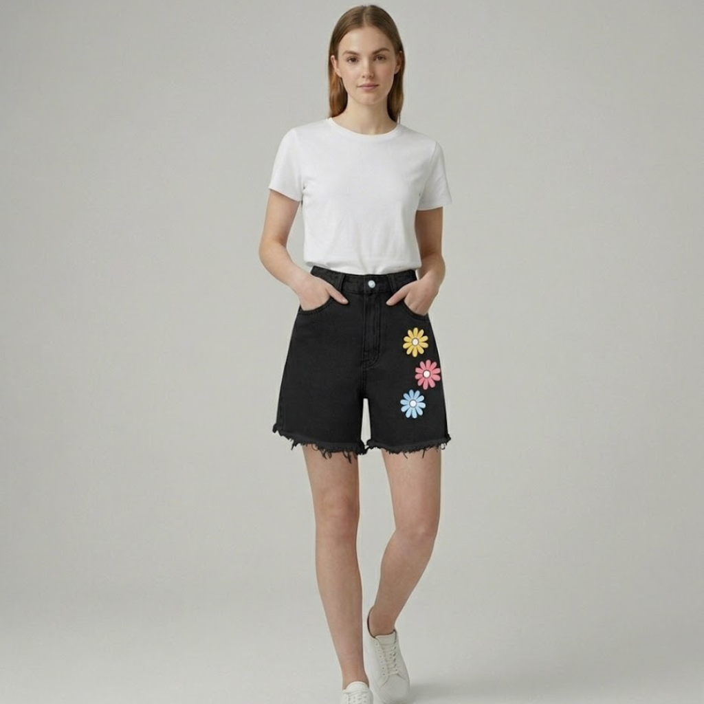 Szorty jeansowe high waist