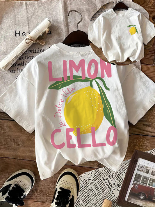 Camiseta con estampado gráfico - cuello redondo y mezcla de algodón