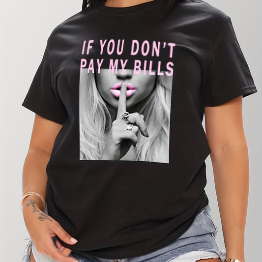 Camiseta con estampado - Manga corta y cuello redondo