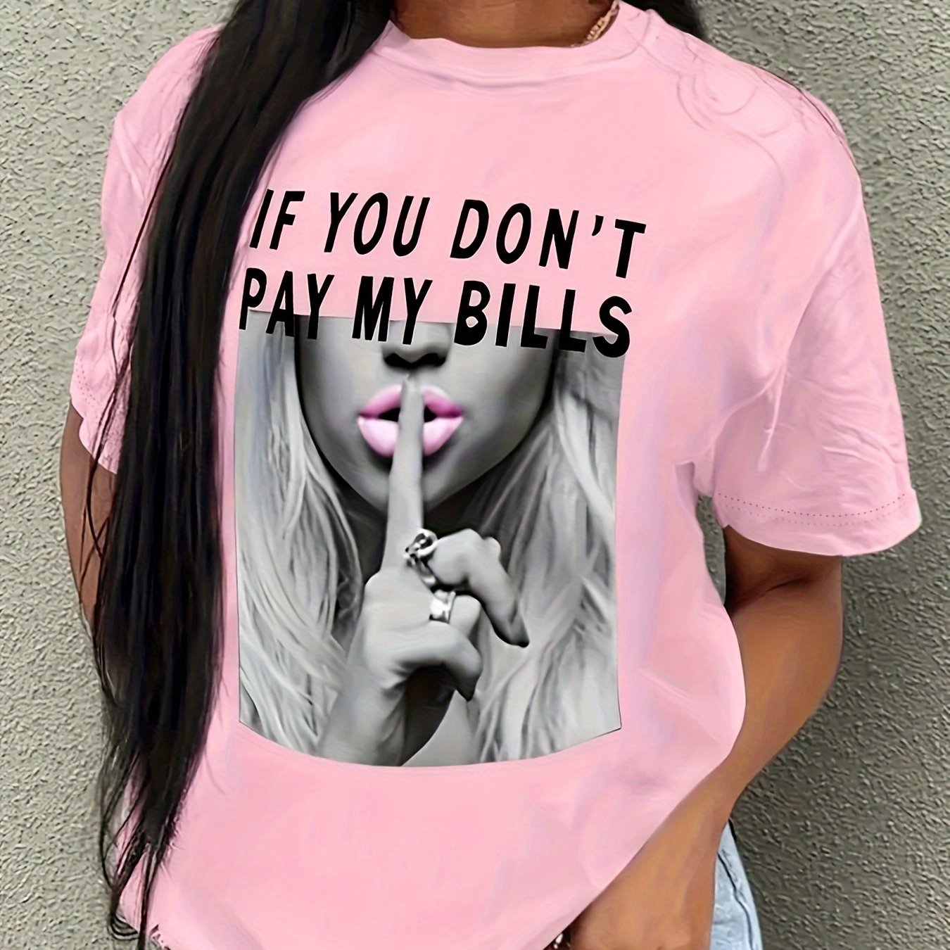 Camiseta con estampado - Manga corta y cuello redondo
