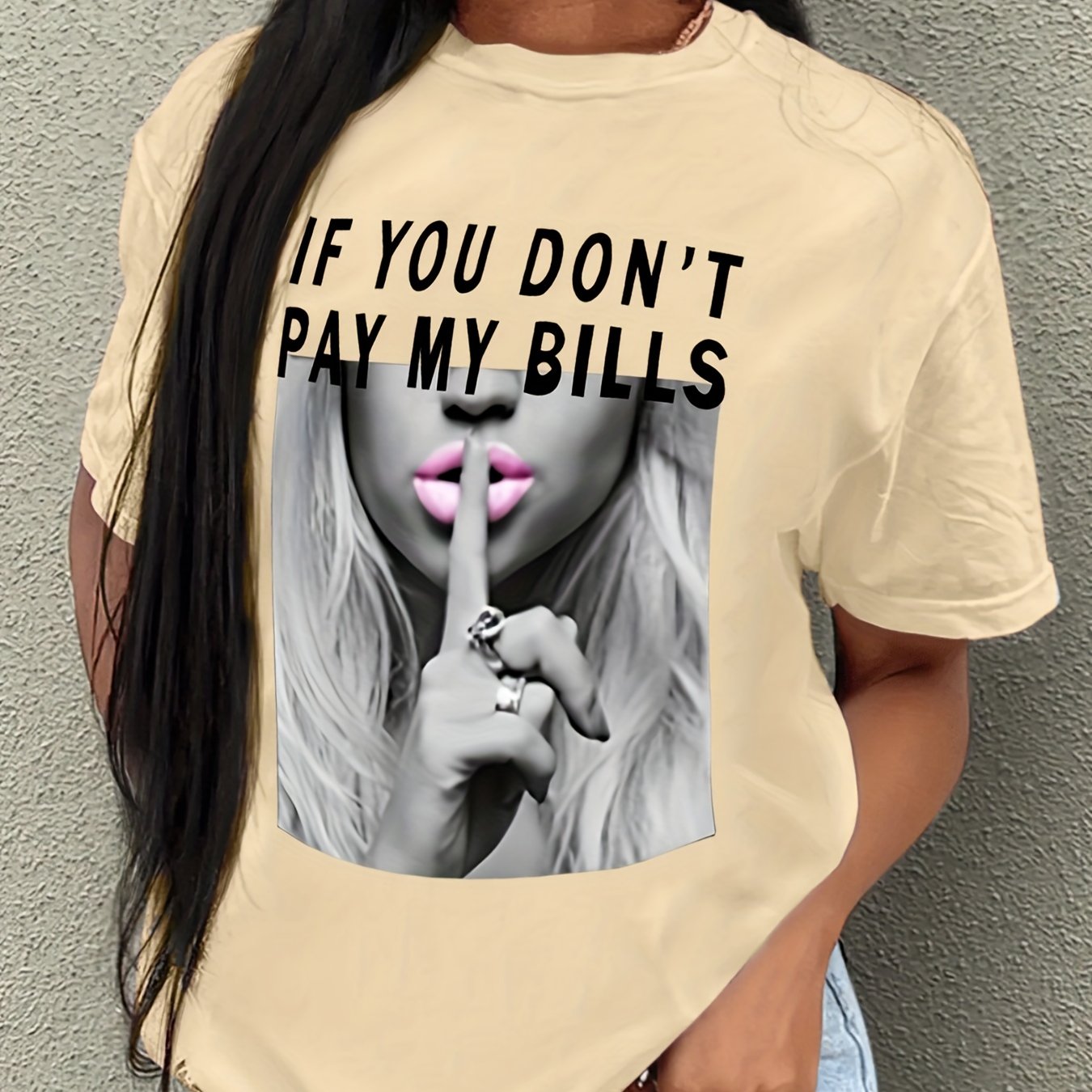 Camiseta con estampado - Manga corta y cuello redondo