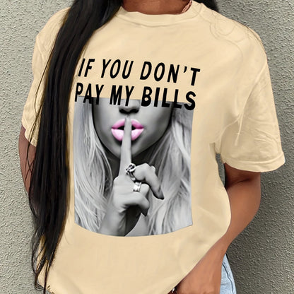 Camiseta con estampado - Manga corta y cuello redondo