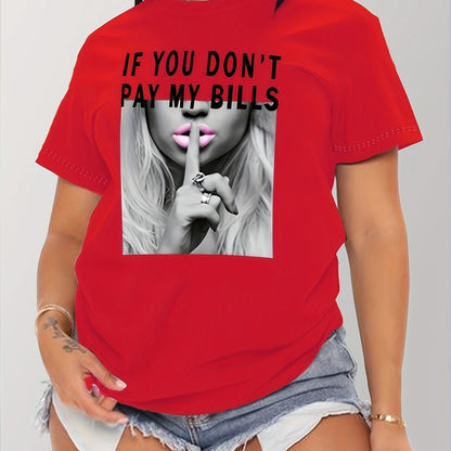 Camiseta con estampado - Manga corta y cuello redondo
