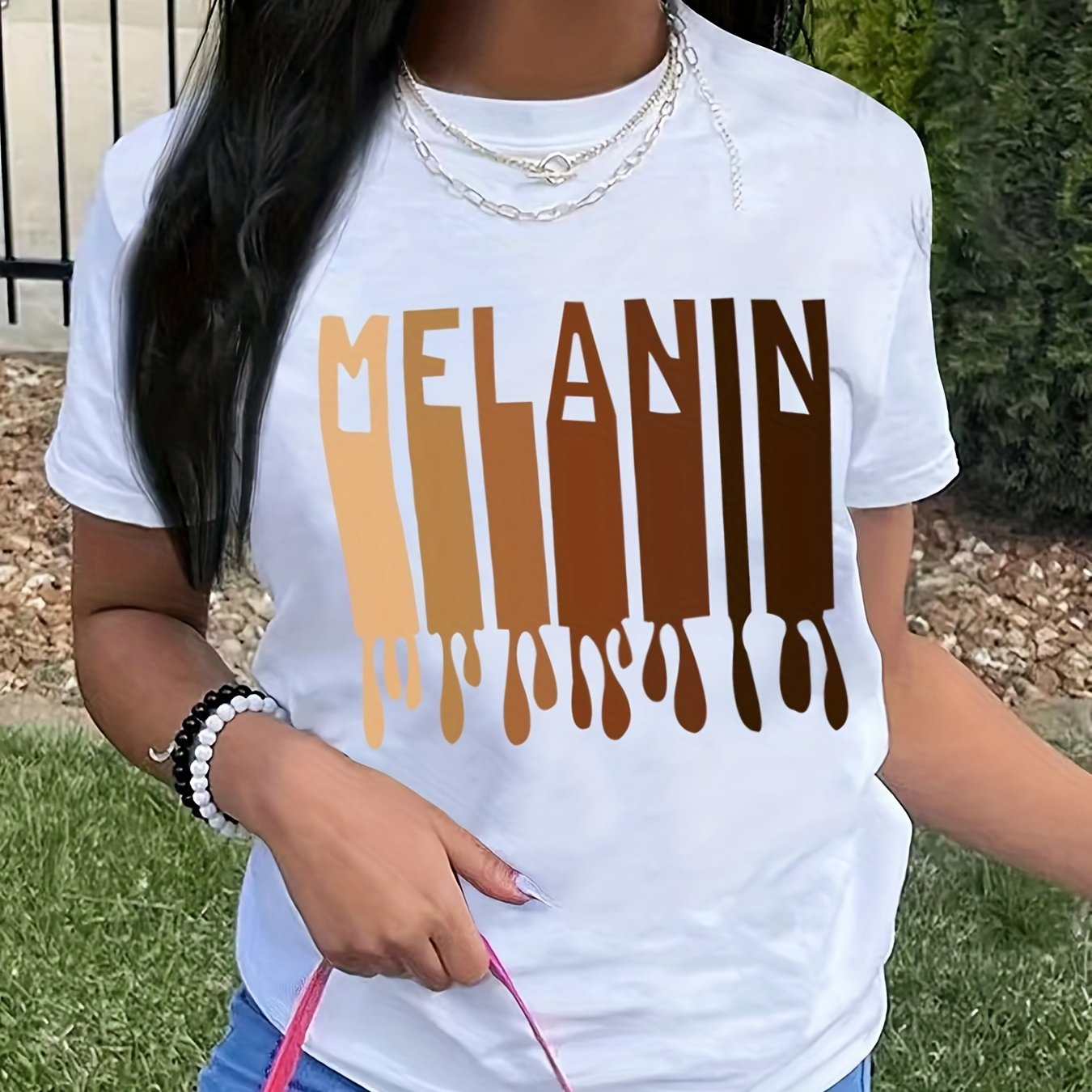 Camiseta con estampado - Manga corta y cuello redondo