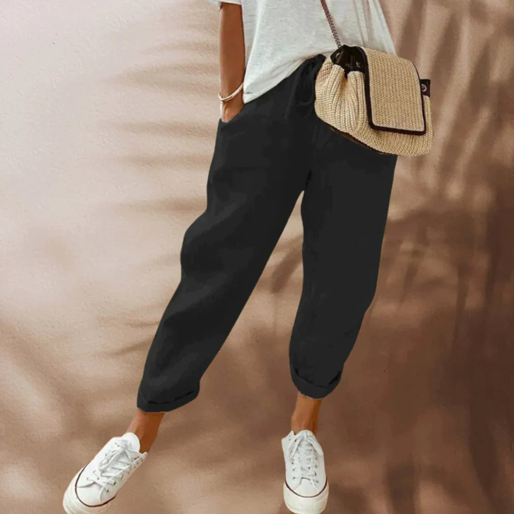 pantalones de cordón para mujer