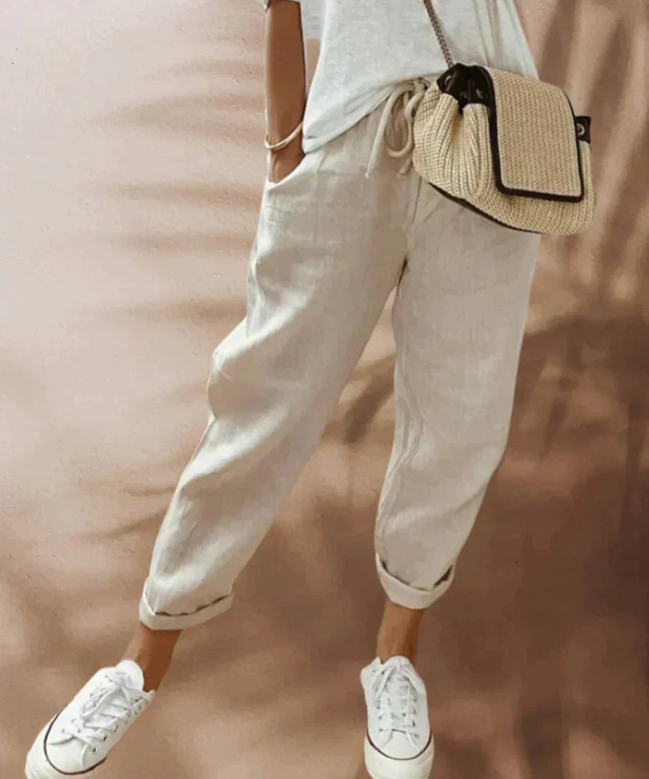 pantalones de cordón para mujer