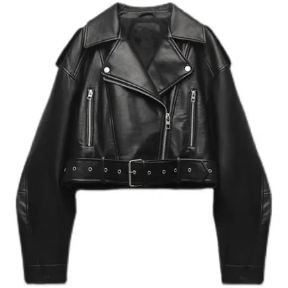 Virginie - Elegante chaqueta de cuero