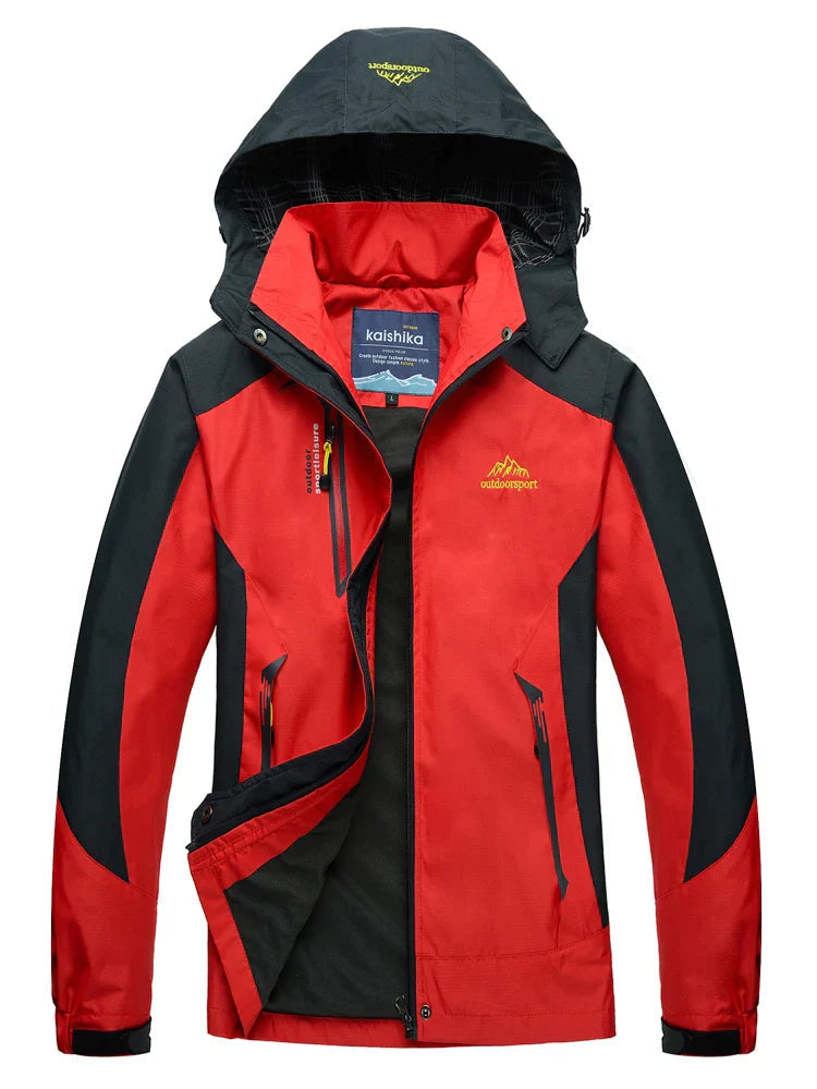 Cálido chubasquero impermeable 3 en 1 con capucha para mujer | Ideal para otoño/invierno