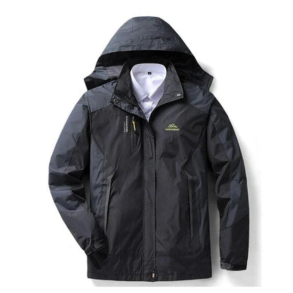 Cálido chubasquero impermeable 3 en 1 con capucha para mujer | Ideal para otoño/invierno