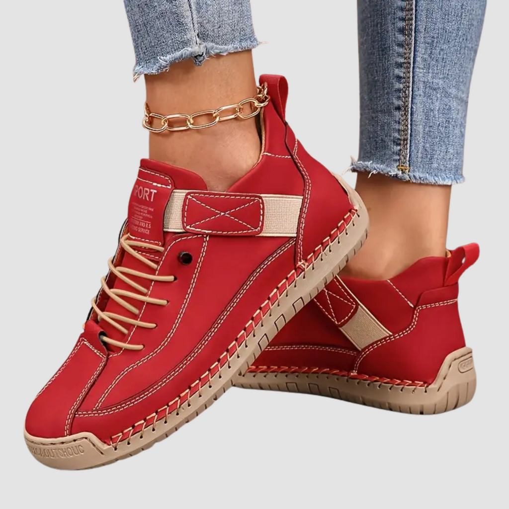 Damskie Sneakersy Za Kostke Sznurujace Buty Sportowe