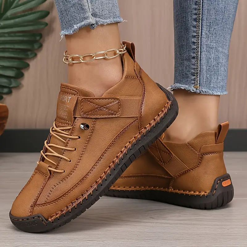 Damskie Sneakersy Za Kostke Sznurujace Buty Sportowe
