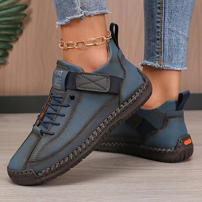 Damskie Sneakersy Za Kostke Sznurujace Buty Sportowe