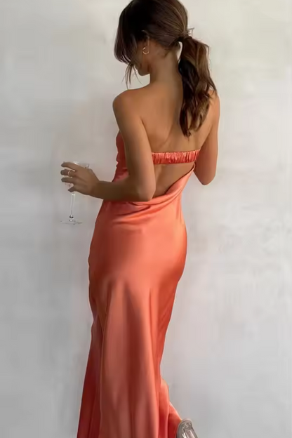 Thalia | Vestido largo tubo verano
