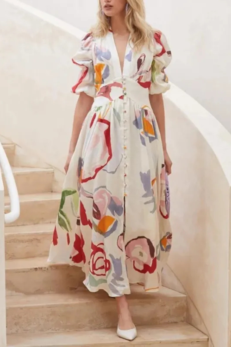 Thalyria | Vestido de verano de manga corta