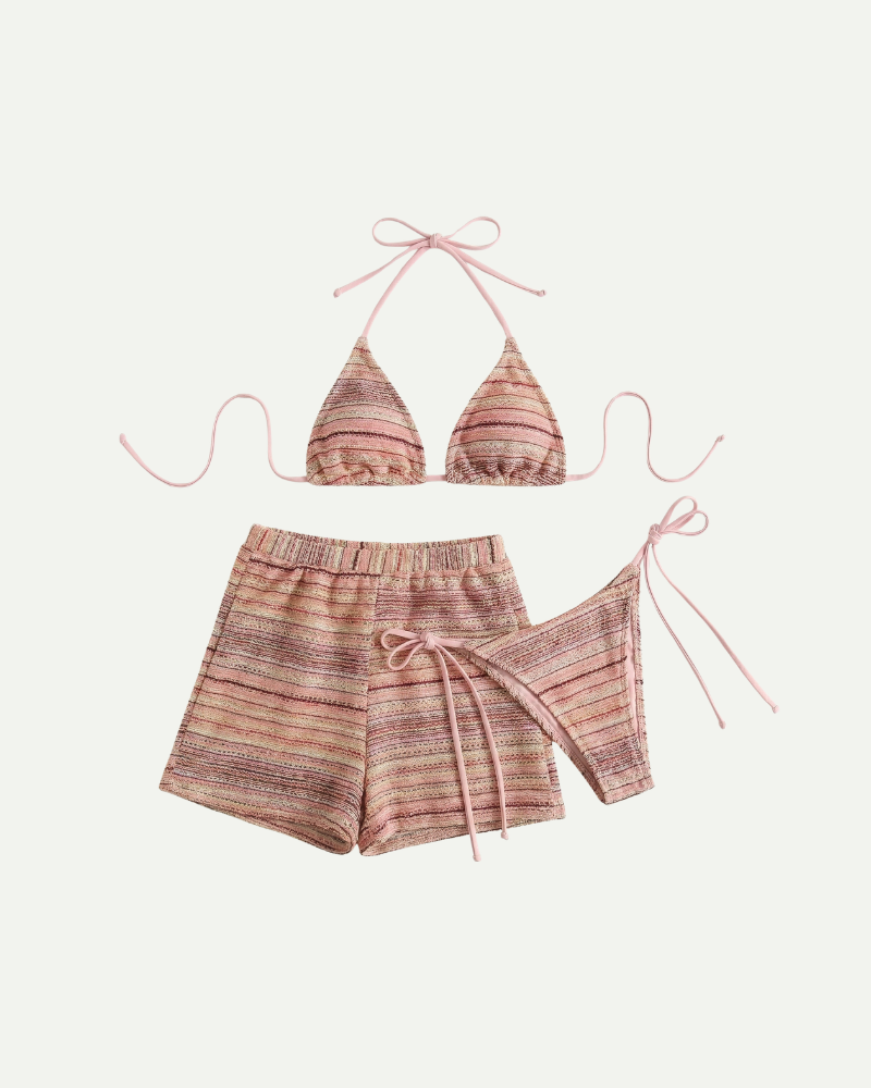 Damski 3-Częściowy Zestaw Bikini
