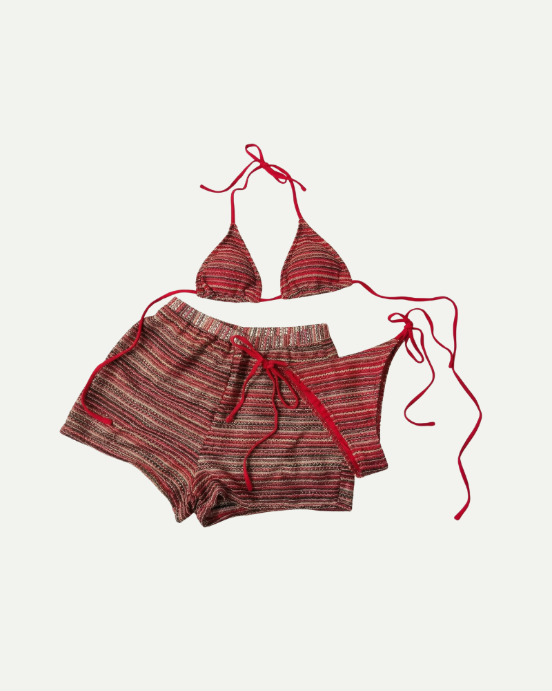 Damski 3-Częściowy Zestaw Bikini