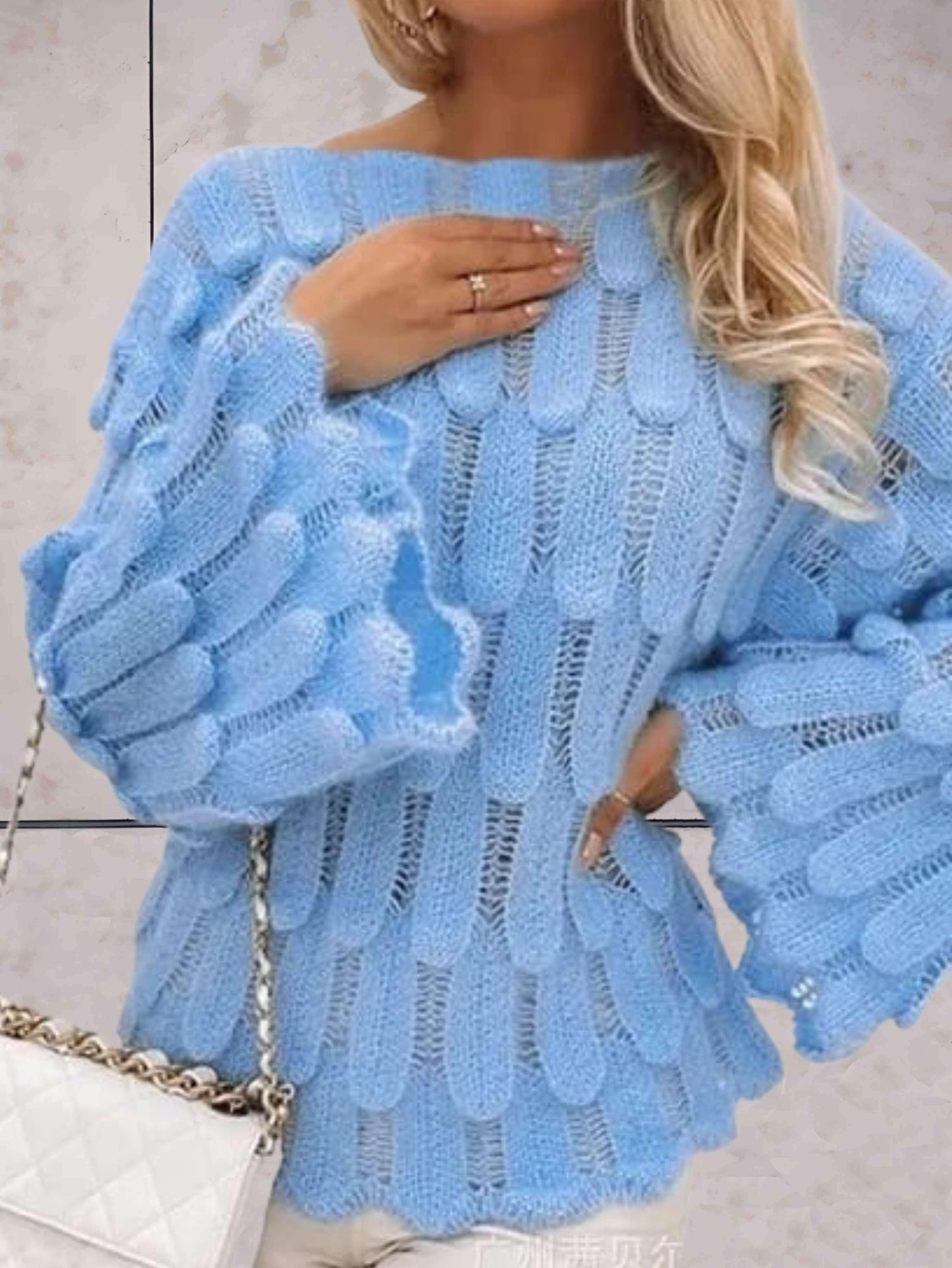 Eduarda Sweater | Jersey de punto con mangas de campana para mujer