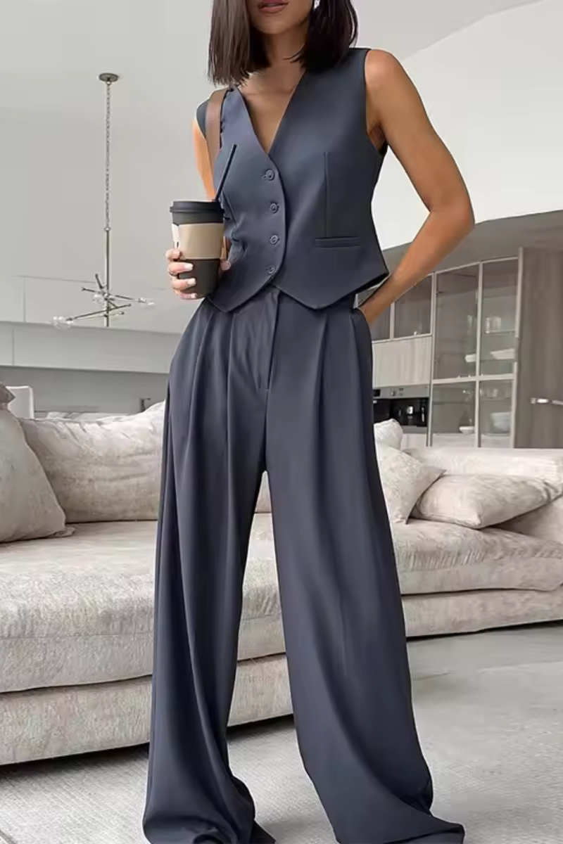 Tricia | Conjunto de traje casual sin mangas