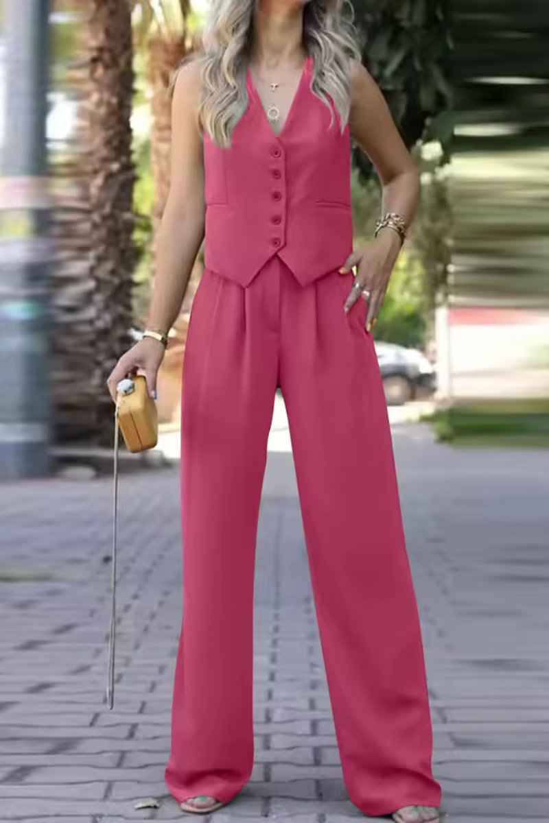 Tricia | Conjunto de traje casual sin mangas