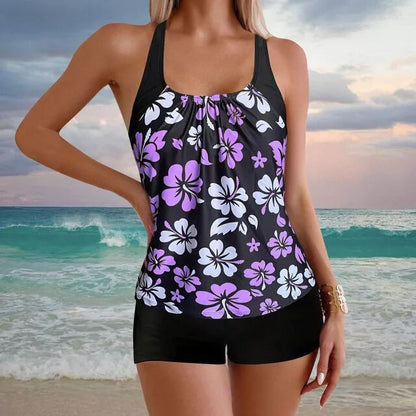 Traje de baño tankini con estilo y a la moda